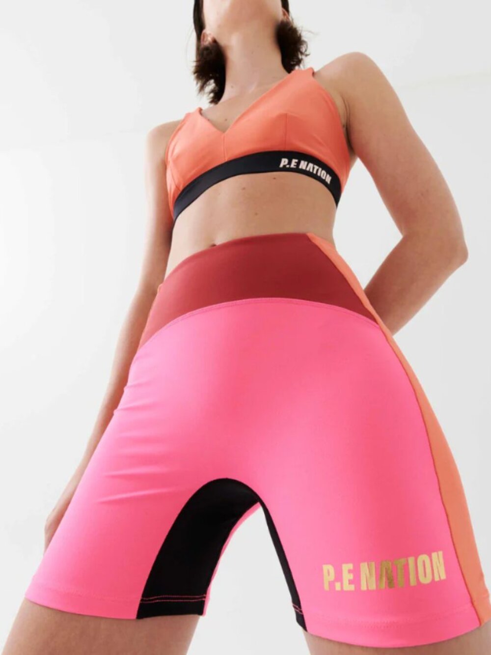 NWOT P.E Nation Flyaway Bike Short Knockout Pink Medium